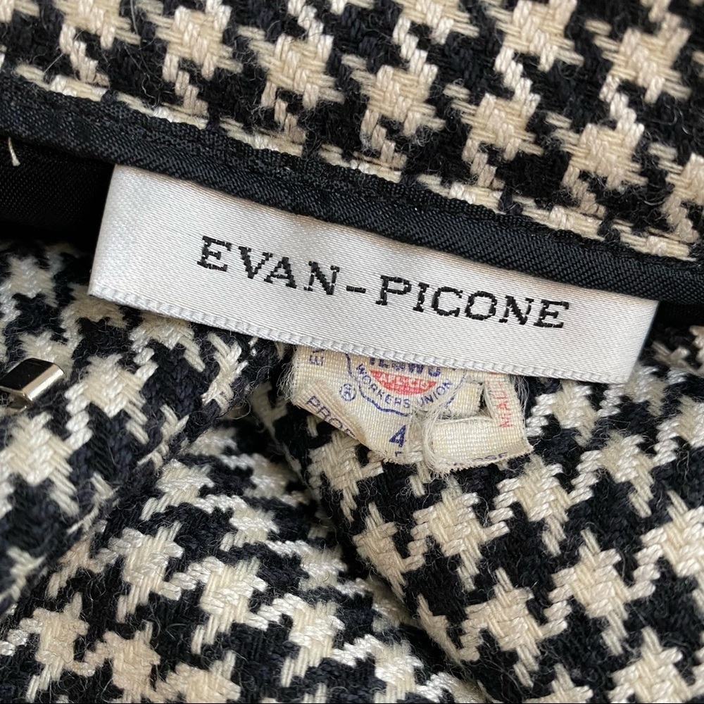 80's Vintage Evan-Picone Houndstooth A-Line Skirt Size 4 - Picture 8 of 8